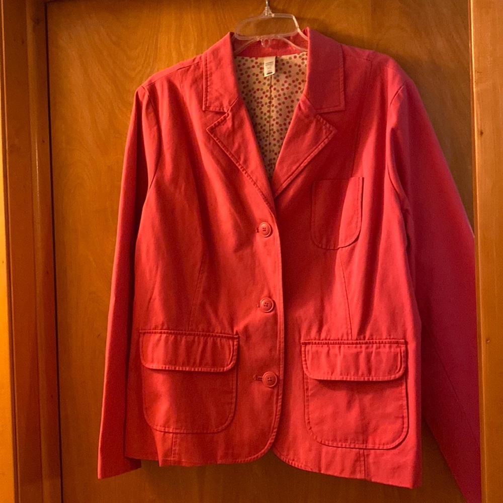 Old Navy coral pink blazer